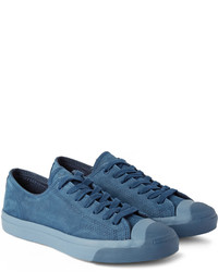 blaue niedrige Sneakers von Converse