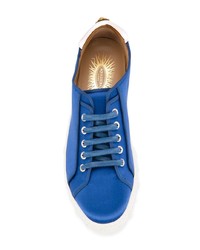 blaue niedrige Sneakers von Aquazzura