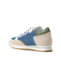 blaue niedrige Sneakers von Philippe Model