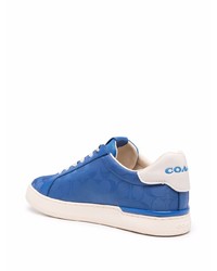 blaue niedrige Sneakers von Coach