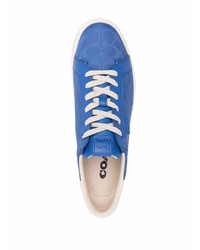 blaue niedrige Sneakers von Coach