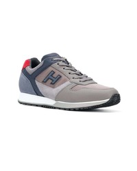 blaue niedrige Sneakers von Hogan