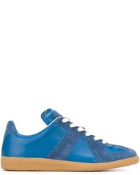 blaue niedrige Sneakers von Maison Margiela