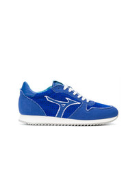 blaue niedrige Sneakers von Mizuno