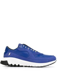 blaue niedrige Sneakers von Neil Barrett