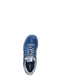 blaue niedrige Sneakers von New Balance