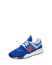 blaue niedrige Sneakers von New Balance