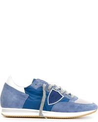 blaue niedrige Sneakers von Philippe Model