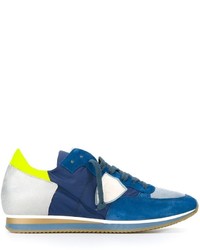 blaue niedrige Sneakers von Philippe Model