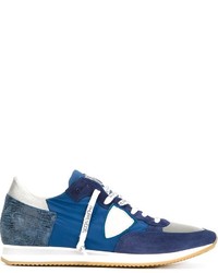 blaue niedrige Sneakers von Philippe Model