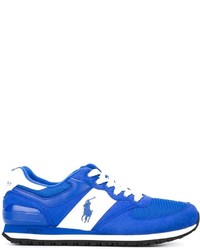 blaue niedrige Sneakers von Polo Ralph Lauren