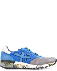 blaue niedrige Sneakers von Premiata