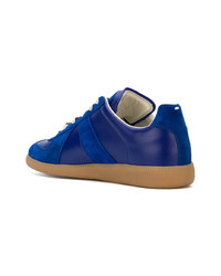 blaue niedrige Sneakers von Maison Margiela