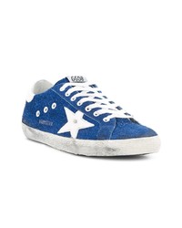 blaue niedrige Sneakers von Golden Goose Deluxe Brand