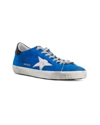 blaue niedrige Sneakers von Golden Goose Deluxe Brand