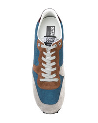 blaue niedrige Sneakers von Golden Goose Deluxe Brand