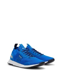 blaue niedrige Sneakers von BOSS