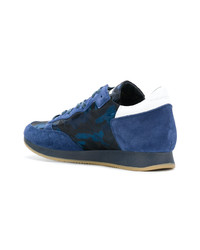 blaue niedrige Sneakers von Philippe Model