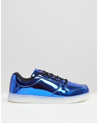 blaue niedrige Sneakers von Wize & Ope