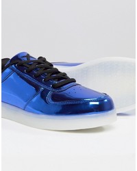 blaue niedrige Sneakers von Wize & Ope