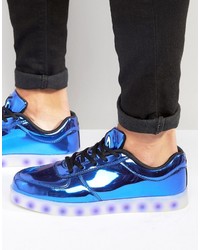 blaue niedrige Sneakers von Wize & Ope