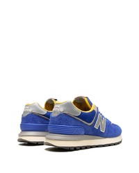 blaue niedrige Sneakers von New Balance