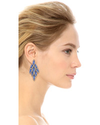 blaue Ohrringe von Elizabeth Cole