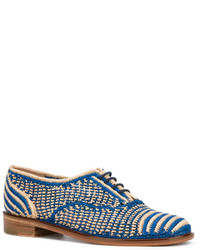 blaue Oxford Schuhe von Robert Clergerie