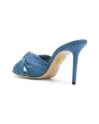 blaue Pantoletten von Charlotte Olympia