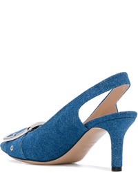 blaue Pumps von Casadei