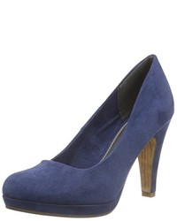 blaue Pumps von Marco Tozzi