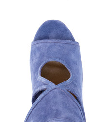 blaue Sandalen von Aquazzura