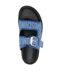 blaue Sandalen von Moschino