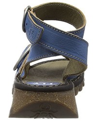 blaue Sandalen von Fly London