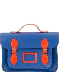 blaue Satchel-Tasche aus Leder von The Cambridge Satchel Company