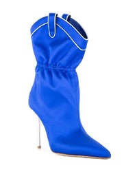 blaue Satin Stiefeletten von Malone Souliers