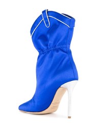 blaue Satin Stiefeletten von Malone Souliers