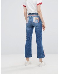 blaue Schlagjeans von Wrangler