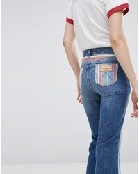 blaue Schlagjeans von Wrangler