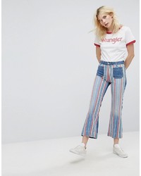 blaue Schlagjeans von Wrangler