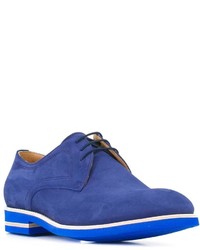 blaue Schuhe aus Leder von B Store