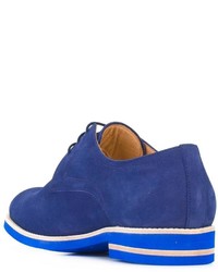 blaue Schuhe aus Leder von B Store