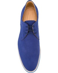 blaue Schuhe aus Leder von B Store