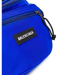 blaue Segeltuch Bauchtasche von Balenciaga