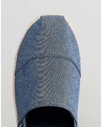 blaue Segeltuch Espadrilles von Jack and Jones