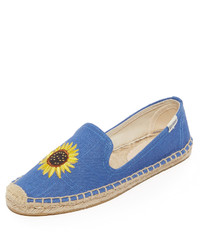 blaue Segeltuch Espadrilles von Soludos