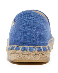 blaue Segeltuch Espadrilles von Soludos