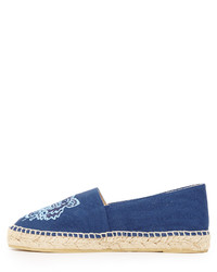 blaue Segeltuch Espadrilles von Kenzo