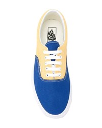 blaue Segeltuch niedrige Sneakers mit Karomuster von Vans