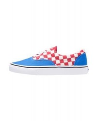 blaue Segeltuch niedrige Sneakers mit Karomuster von Vans